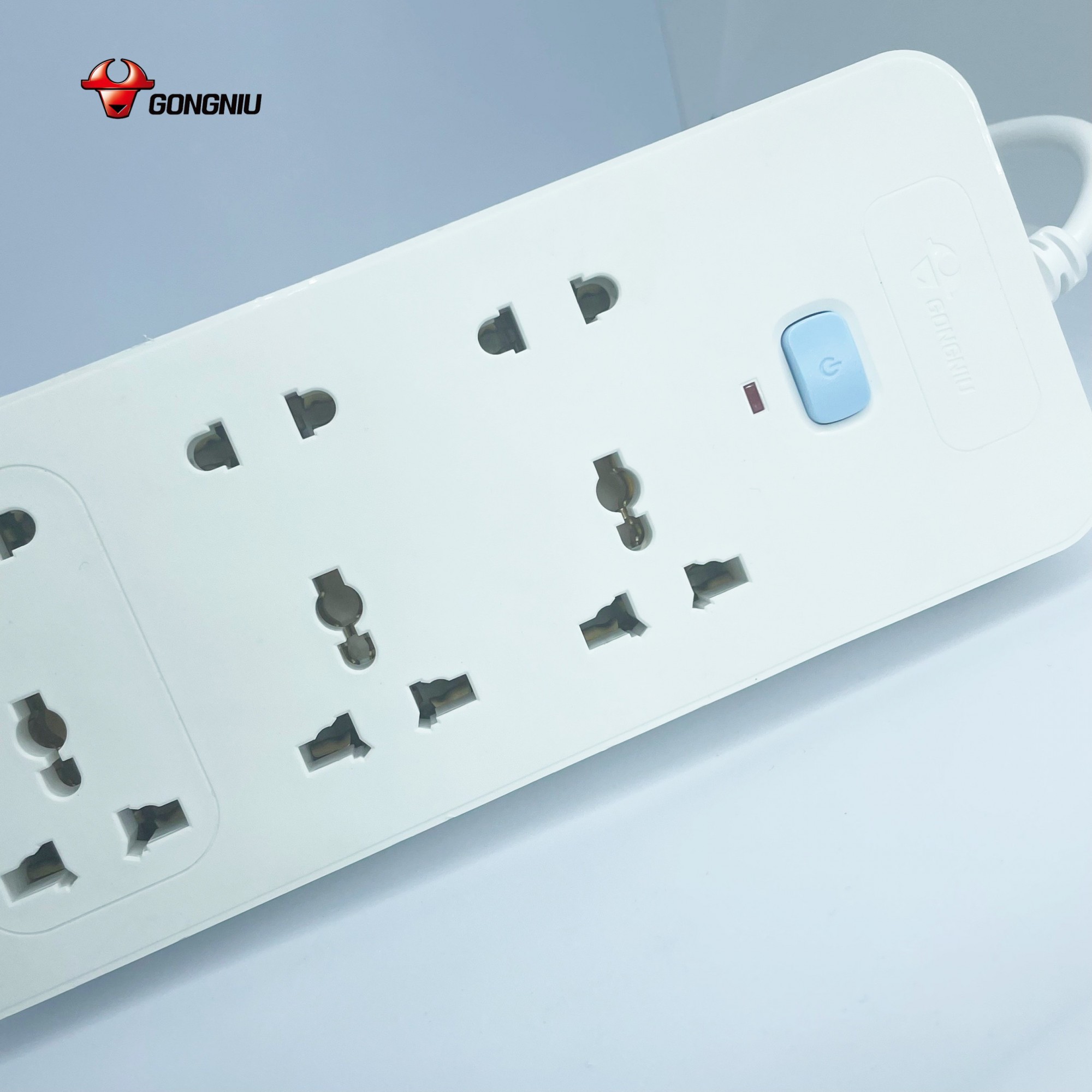 Ổ Cắm Điện GONEO 6 Ổ Đa Năng 1 Công Tắc N1330 - Dài 3m/5m - Chính Hãng - 2500W 10
