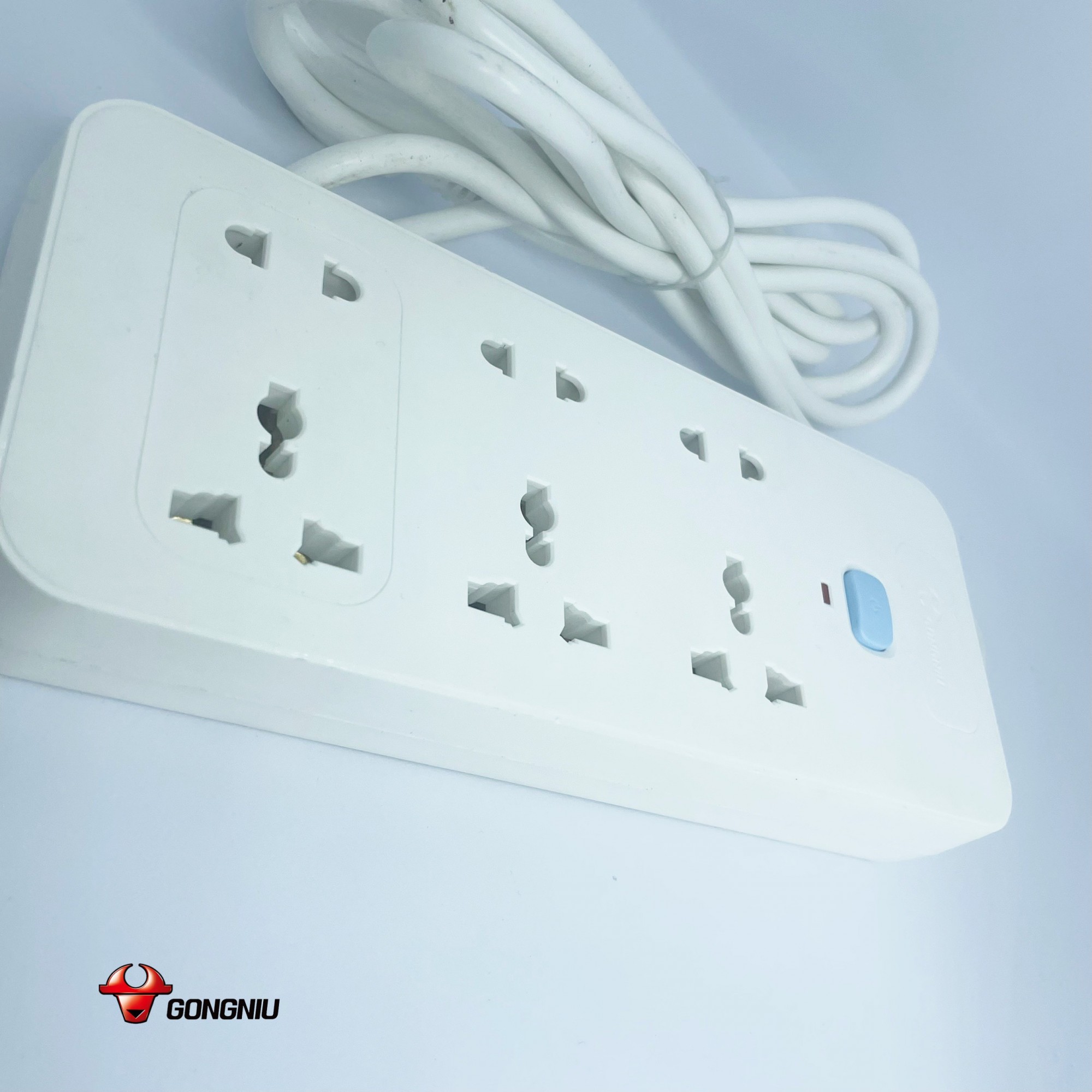 Ổ Cắm Điện GONEO 6 Ổ Đa Năng 1 Công Tắc N1330 - Dài 3m/5m - Chính Hãng - 2500W 8