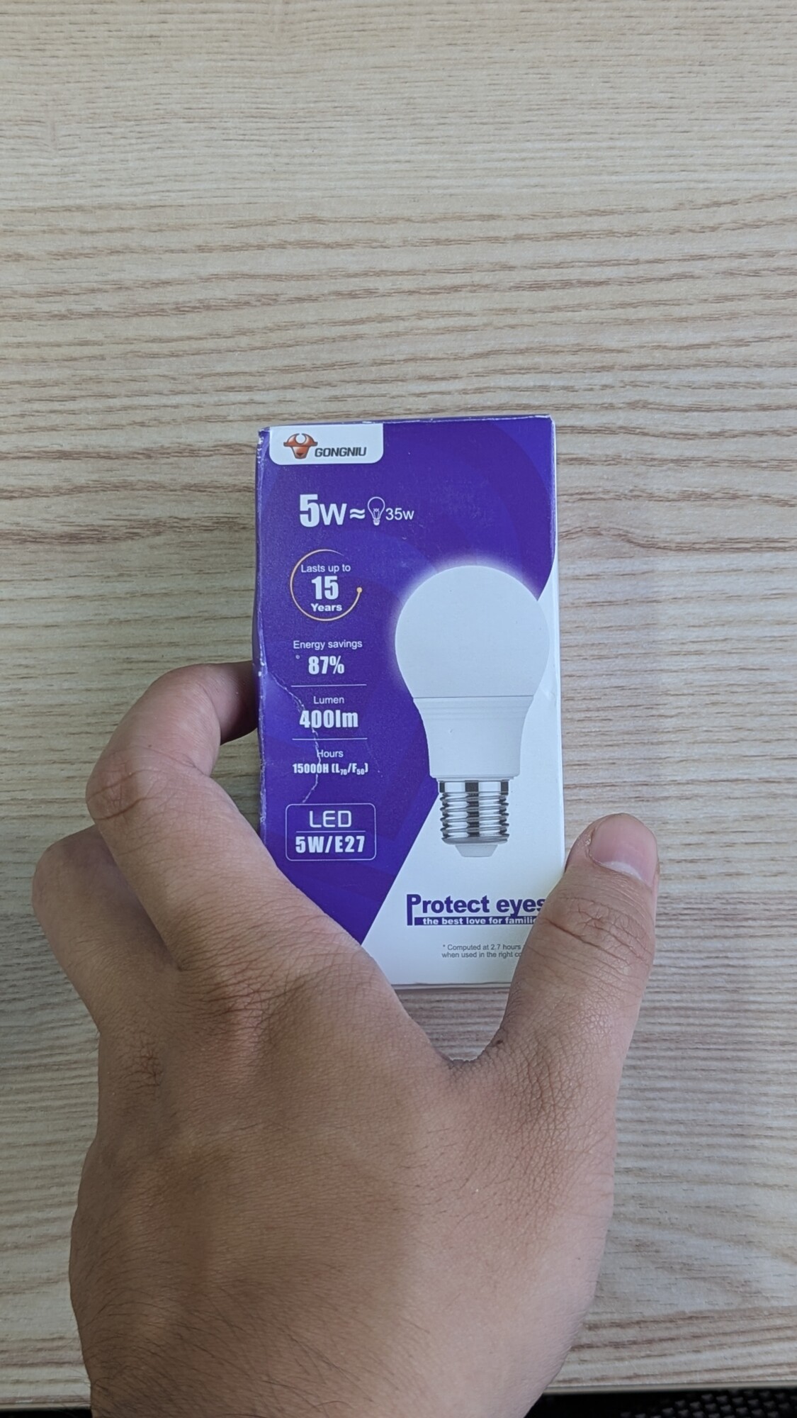 Bóng đèn LED Goneo MQ-A10551 – E27- Công suất 5W ( 6500K) 9