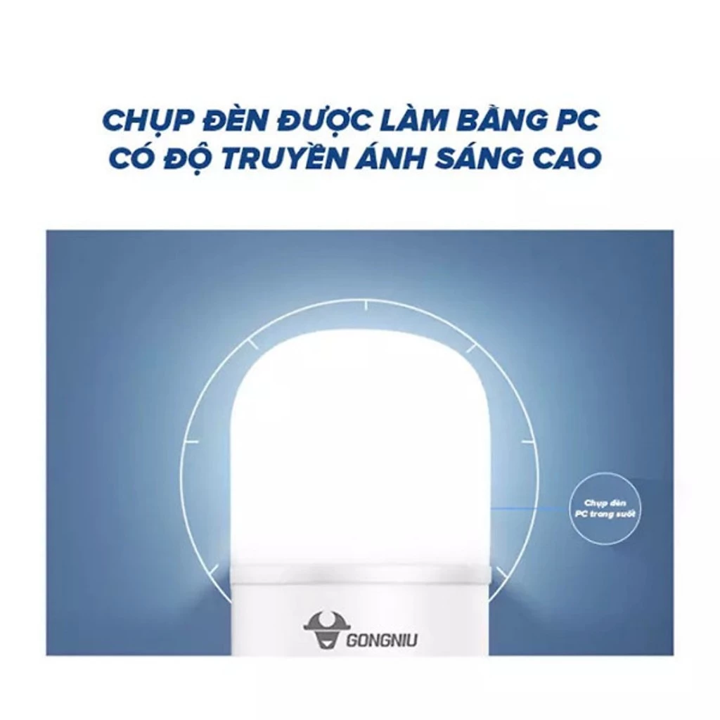 Bóng đèn LED Bulb Trụ Goneo MQ - C020A BS - Công suất 20W - E27, 6500K - Bền bỉ - Tiết kiệm 4