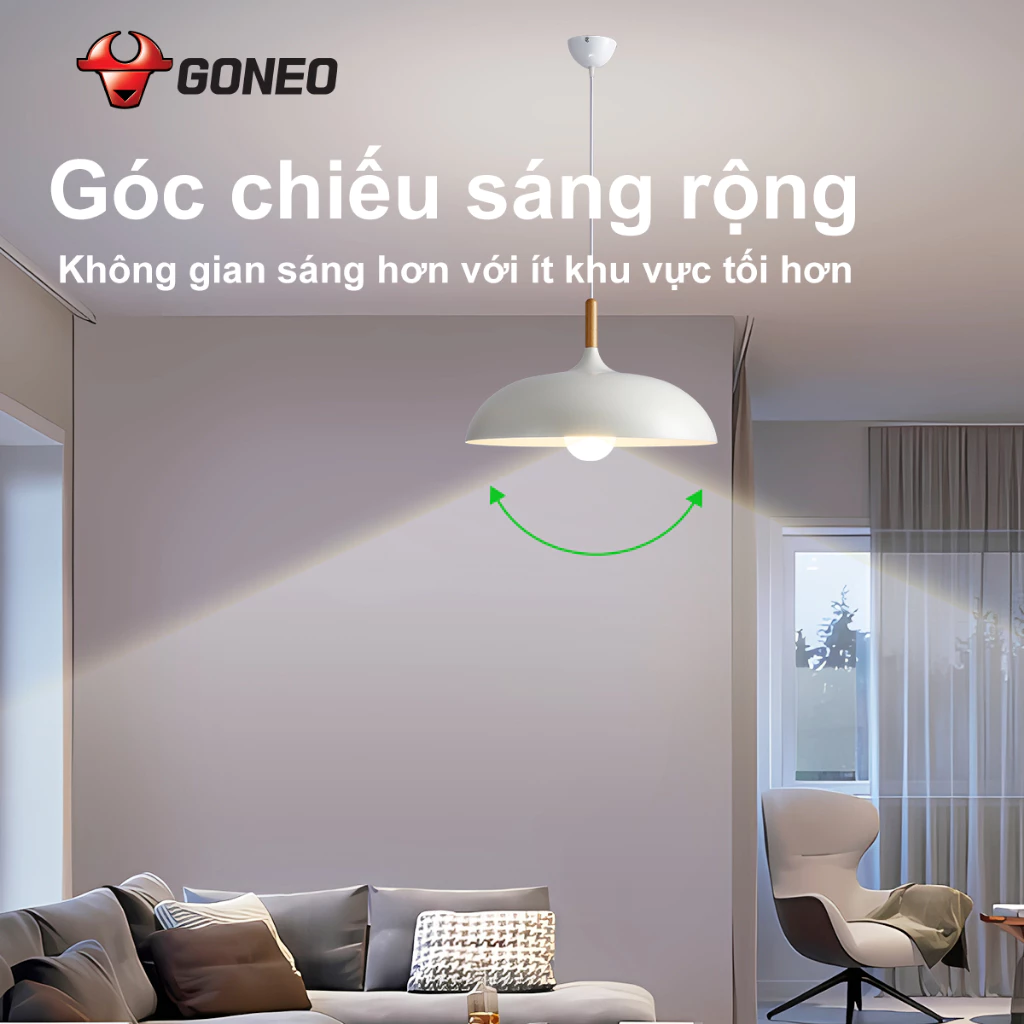 Bóng đèn LED Bulb Trụ Goneo MQ – C040B AS (E27/40W/6500K) – Ánh sáng trắng – Bền bỉ – Tiết kiệm điện