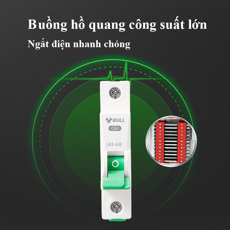 Bộ ngắt mạch điện - Aptomat 1 pha Goneo - An Toàn - Chính hãng 2