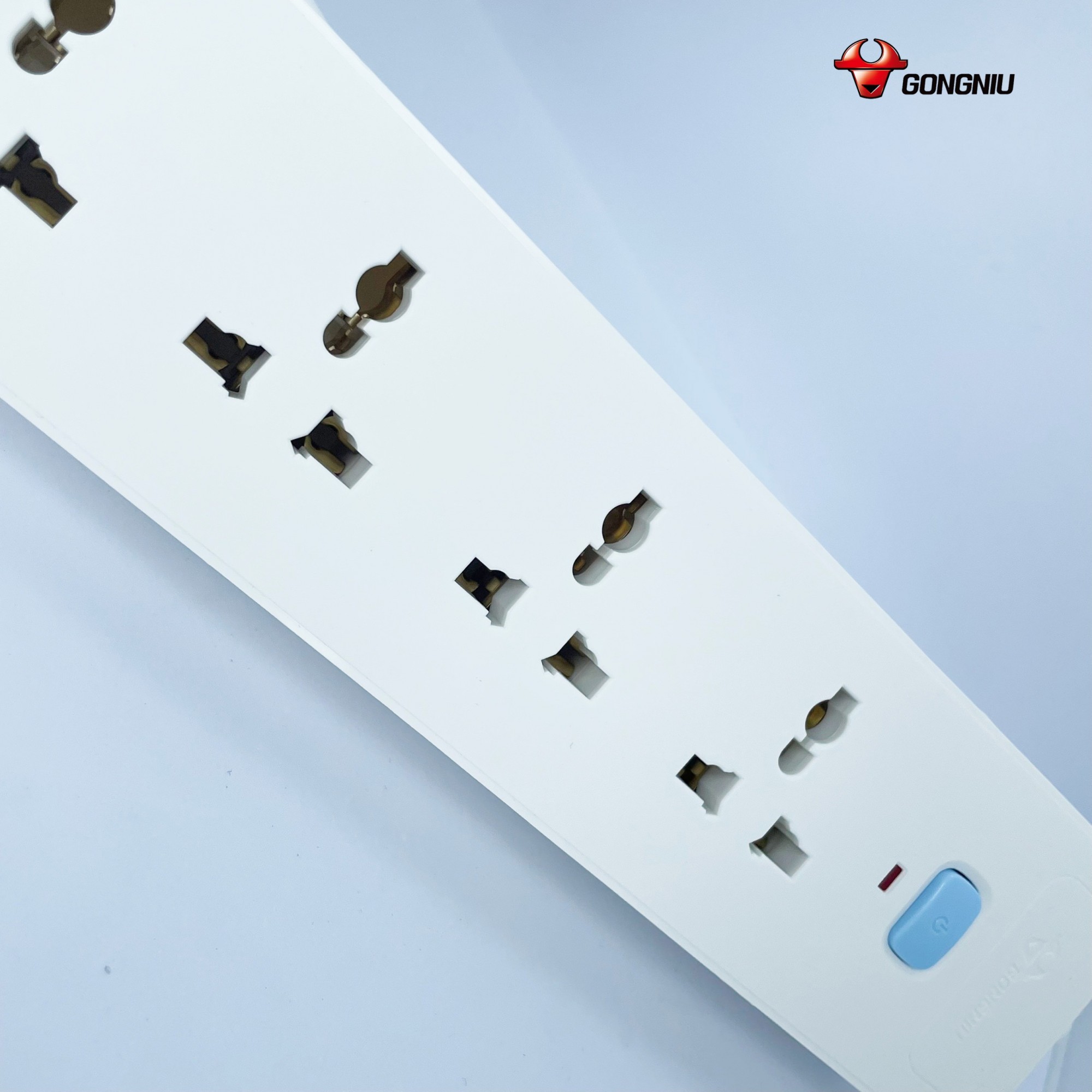 Ổ Cắm Điện Chống Cháy GONEO 5 Ổ Đa Năng 1 Công Tắc - N1050/250V/2500W - Chính Hãng GONEO 9