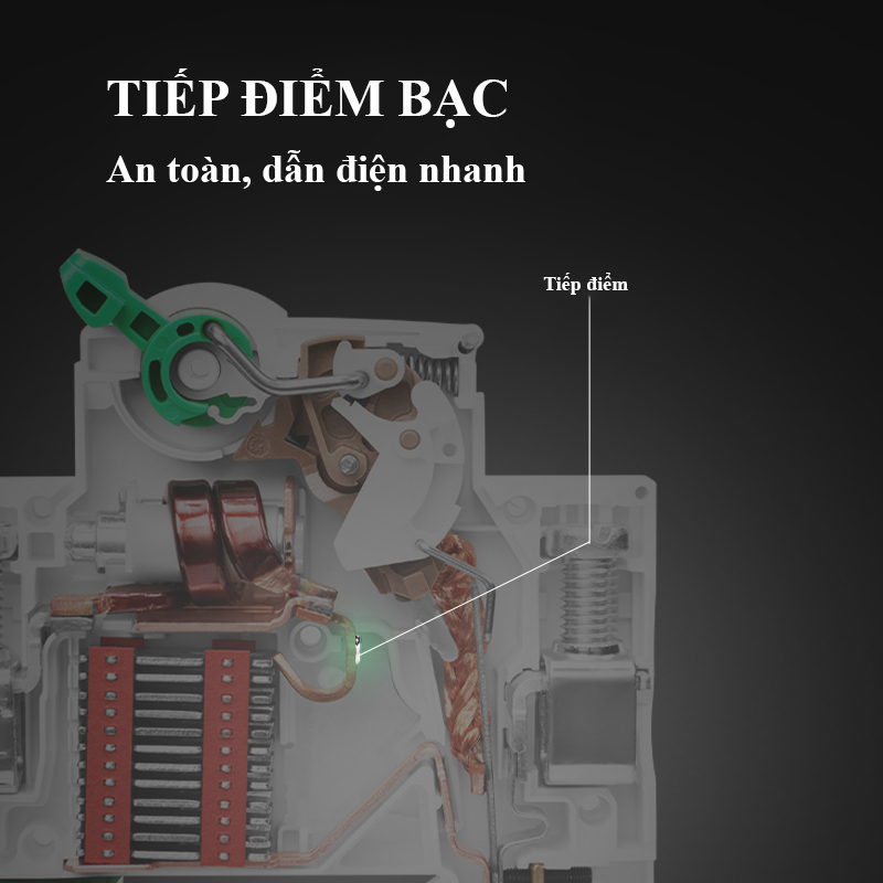 Bộ ngắt mạch điện – Aptomat 2 pha Goneo – An Toàn – Chính hãng