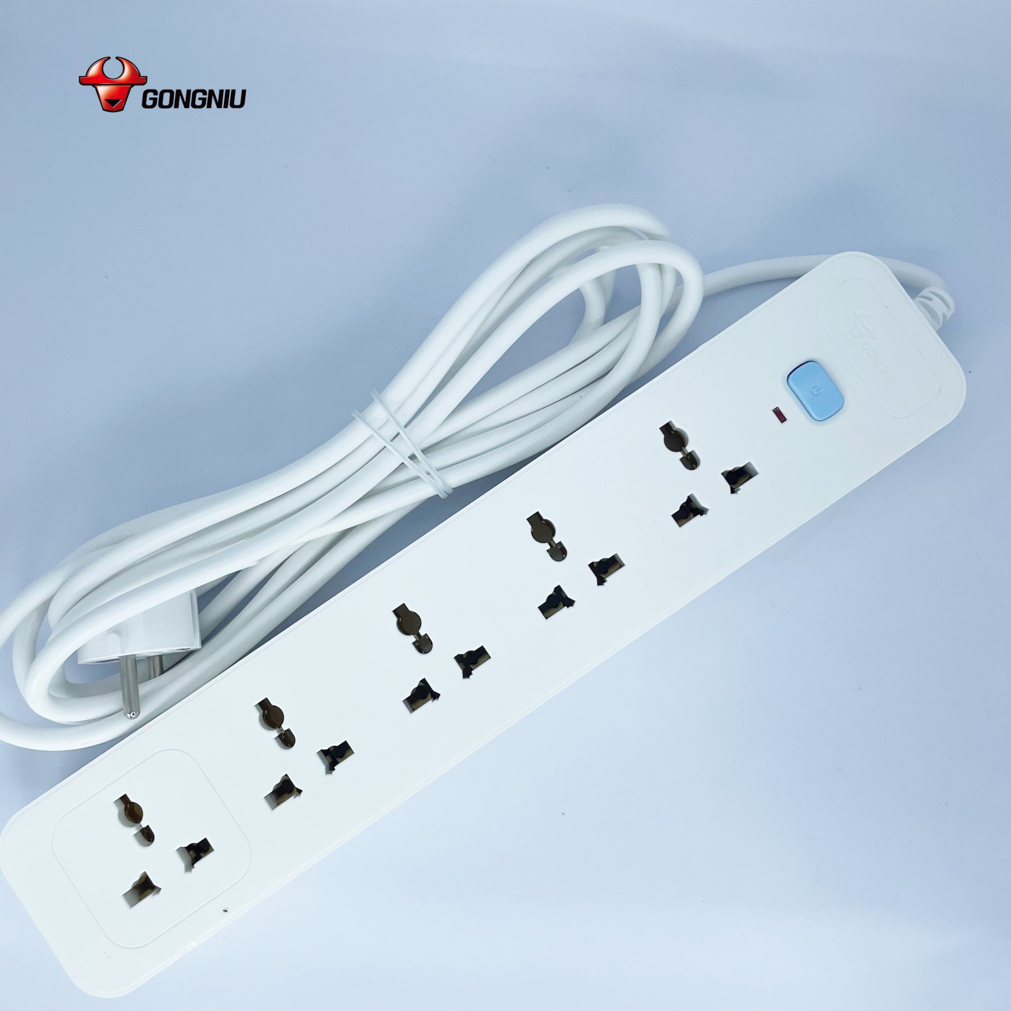 Ổ Cắm Điện Chống Cháy GONEO 5 Ổ Đa Năng 1 Công Tắc - N1050/250V/2500W - Chính Hãng GONEO 6