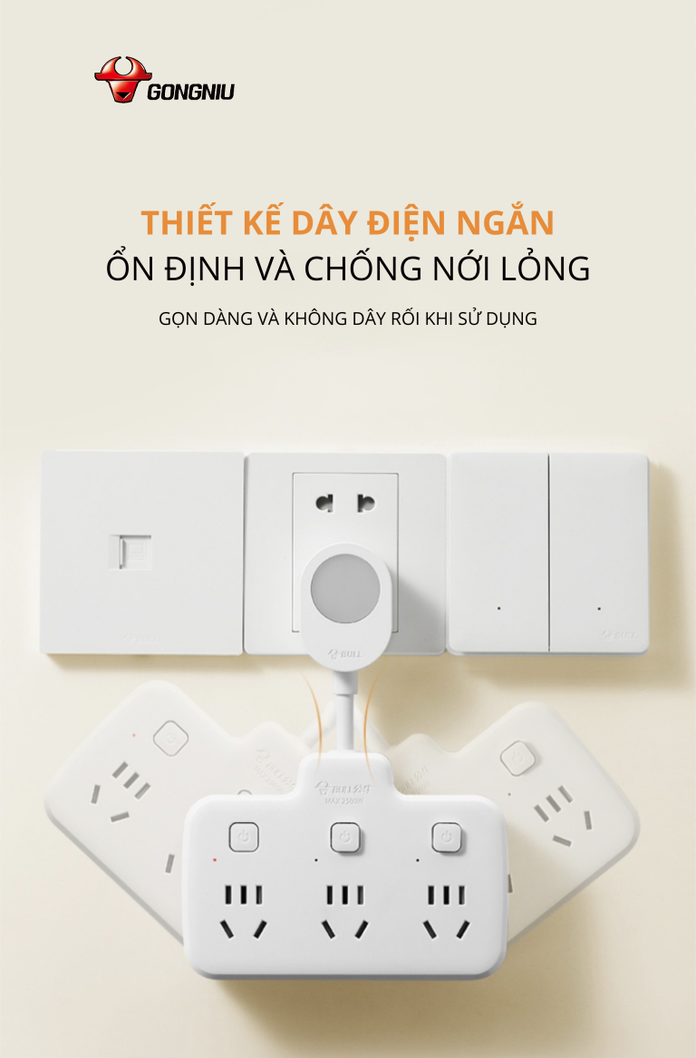 Ổ CẮM ĐÈN GN-97333Y - TÍCH HỢP ĐÈN NGỦ 2 TRONG 1 2