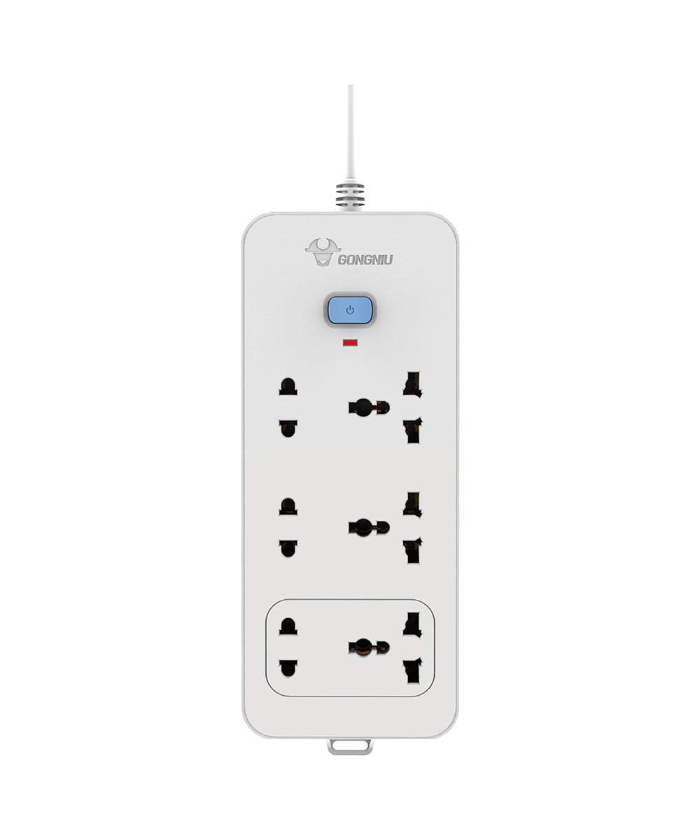 Ổ Cắm Điện GONEO 6 Ổ Đa Năng 1 Công Tắc N1330 – Dài 3m/5m – Chính Hãng – 2500W