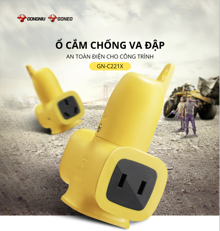 Ổ CẮM KHÔNG DÂY CHỐNG VA ĐẬP NHỎ GỌN CHO CÔNG TRÌNH 1