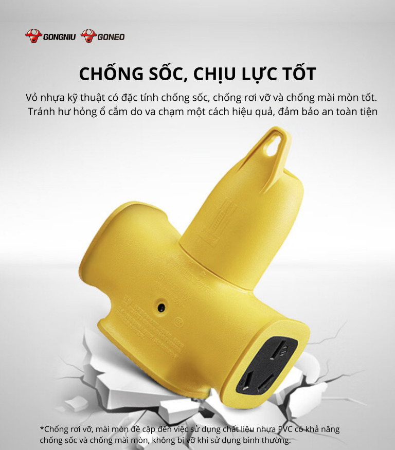 Ổ CẮM KHÔNG DÂY CHỐNG VA ĐẬP NHỎ GỌN CHO CÔNG TRÌNH 3