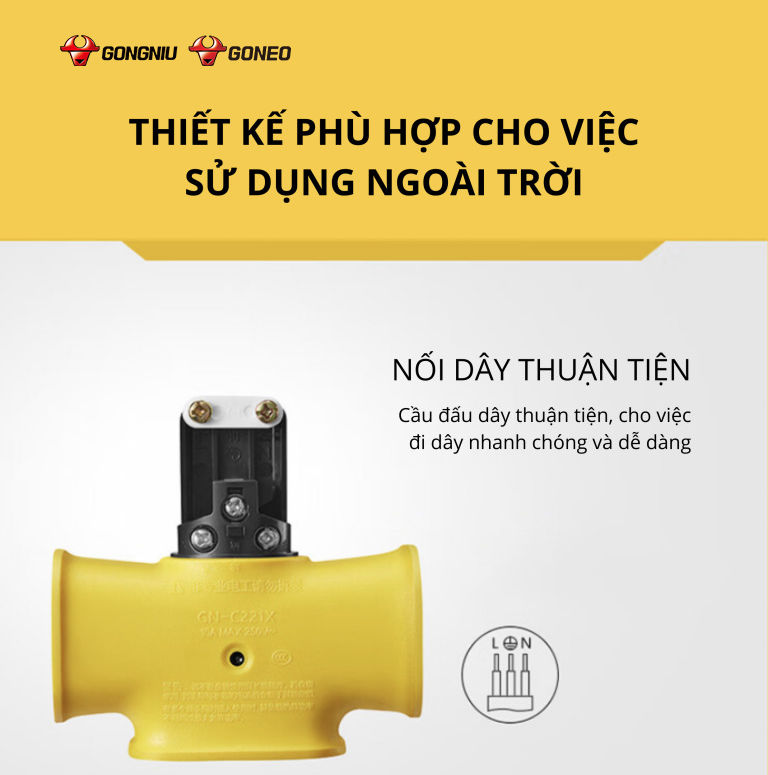 Ổ CẮM KHÔNG DÂY CHỐNG VA ĐẬP NHỎ GỌN CHO CÔNG TRÌNH 7