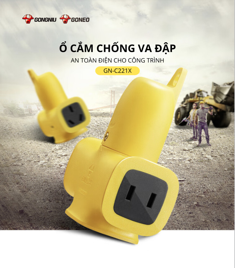 Ổ CẮM KHÔNG DÂY CHỐNG VA ĐẬP NHỎ GỌN CHO CÔNG TRÌNH 1