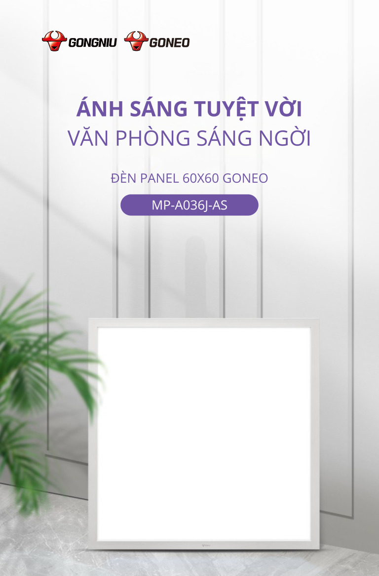 ĐÈN LED PANEL TỪ GONEO MP-A036J-AS 1