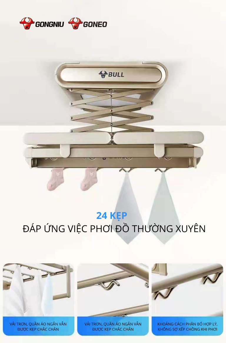 GIÁ PHƠI ĐỒ THÔNG MINH GN-1101 10