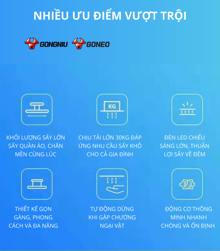 GIÁ PHƠI ĐỒ THÔNG MINH GN-1101 2