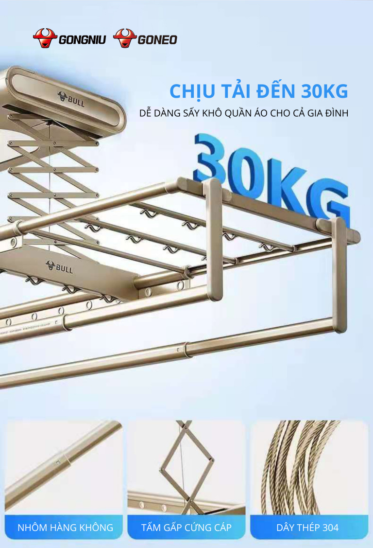 GIÁ PHƠI ĐỒ THÔNG MINH GN-1101 4