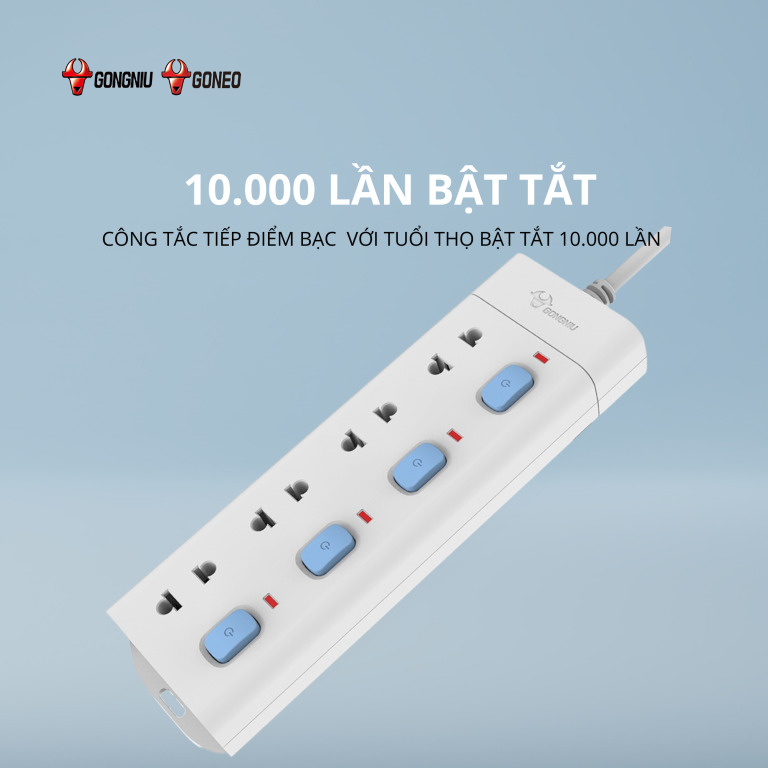 Ổ CẮM 4 Ổ 4 CÔNG TẮC V3040 4