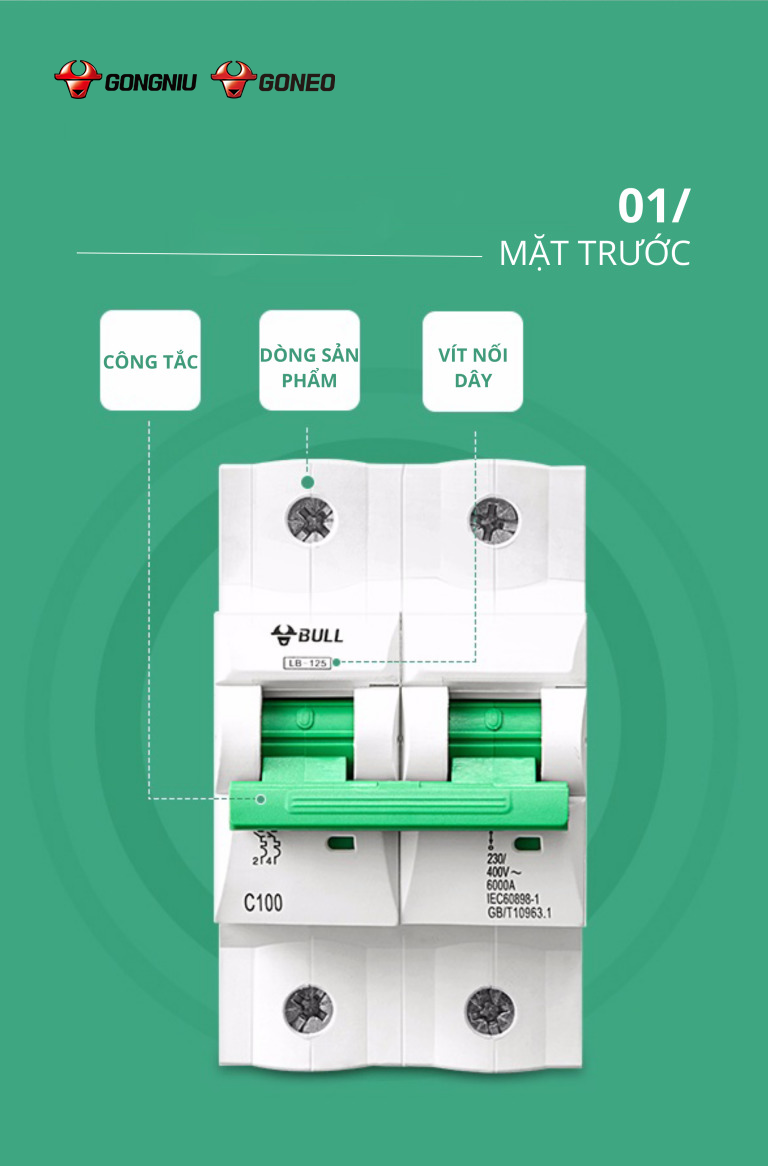 CẦU DAO TỰ ĐỘNG MCB LB-125 6