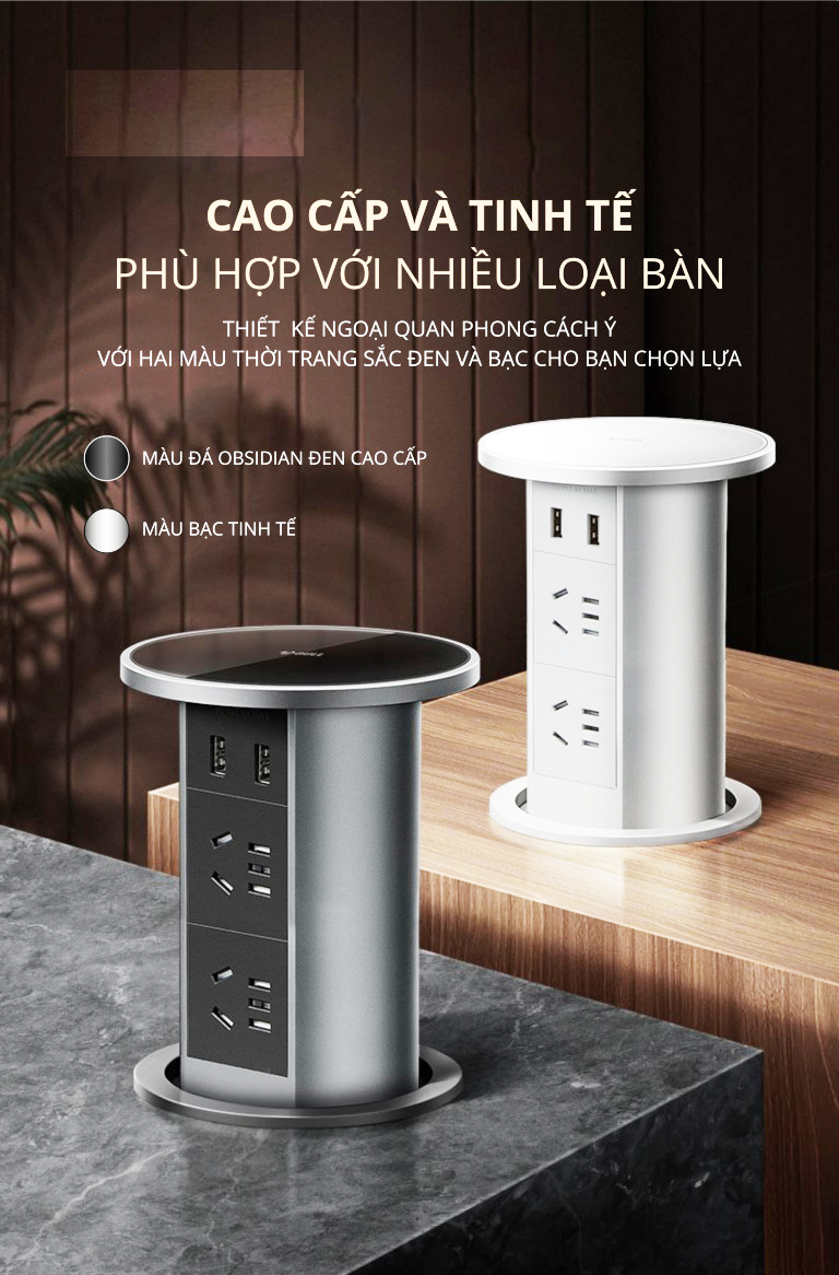 Ổ CẮM ÂM BÀN GN-SD104U HIỆN ĐẠI- ĐẲNG CẤP 8