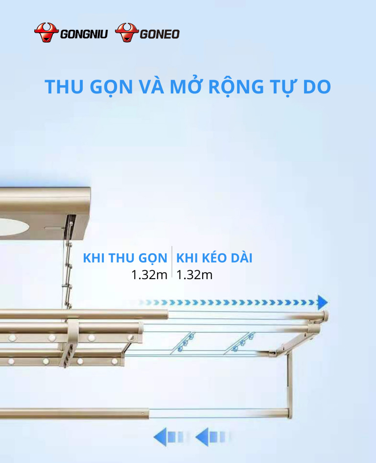 GIÁ PHƠI ĐỒ THÔNG MINH GN-1101 8